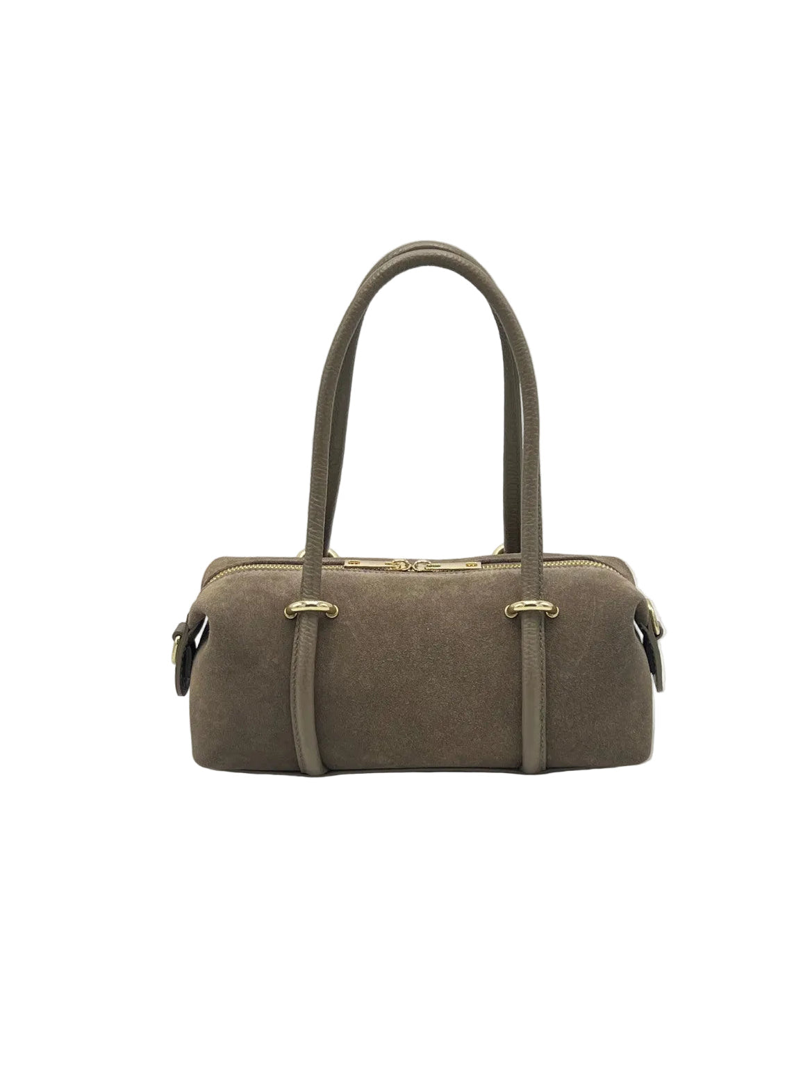 Suede Small Barrel Bag Crossbody Bag, Made in Italy, art. 112786