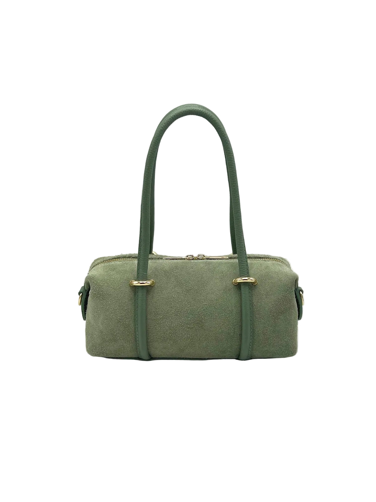 Suede Small Barrel Bag Crossbody Bag, Made in Italy, art. 112786