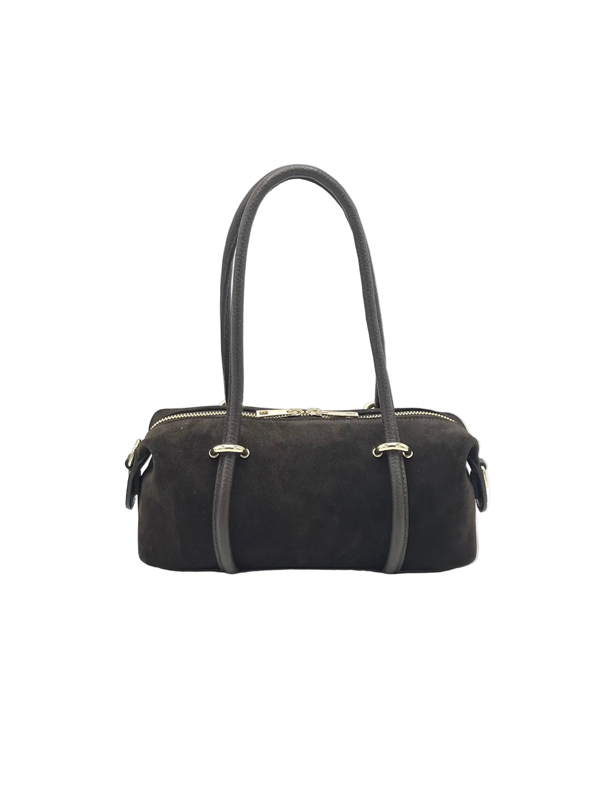 Suede Small Barrel Bag Crossbody Bag, Made in Italy, art. 112786