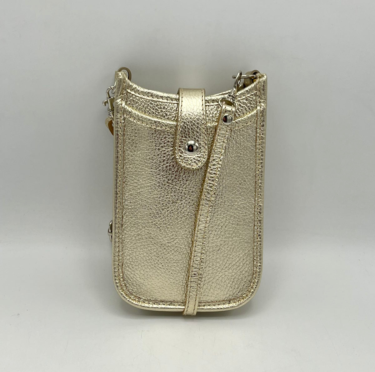Genuine leather mini shoulder bag, Made in Italy, art. 112450