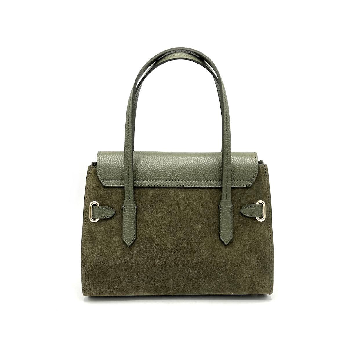 Suede leather handbag with crossbody strap, Made in Italy, art. 112654