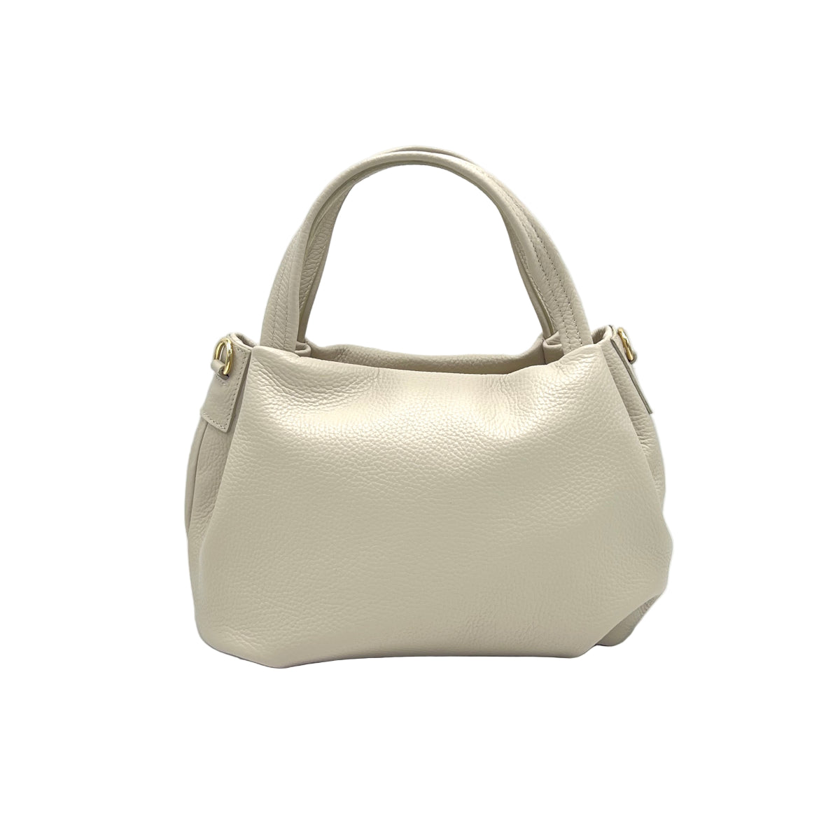 Genuine leather handbag with crossbody strap, Made in Italy, art. 112657