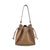 Suede leather bucket bag with crossbody strap, Made in Italy, art. 112659