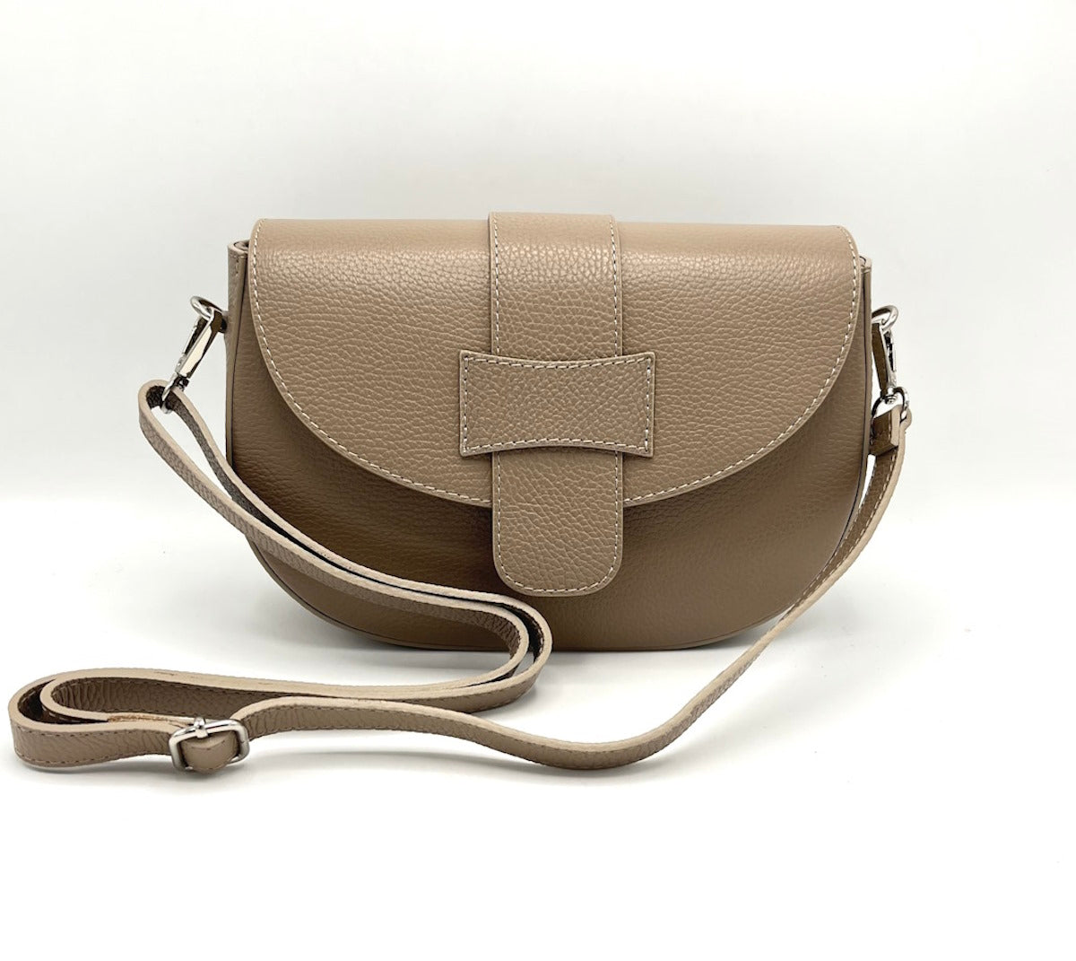 Genuine leather shoulder bag, for women, made in Italy, art. 112430