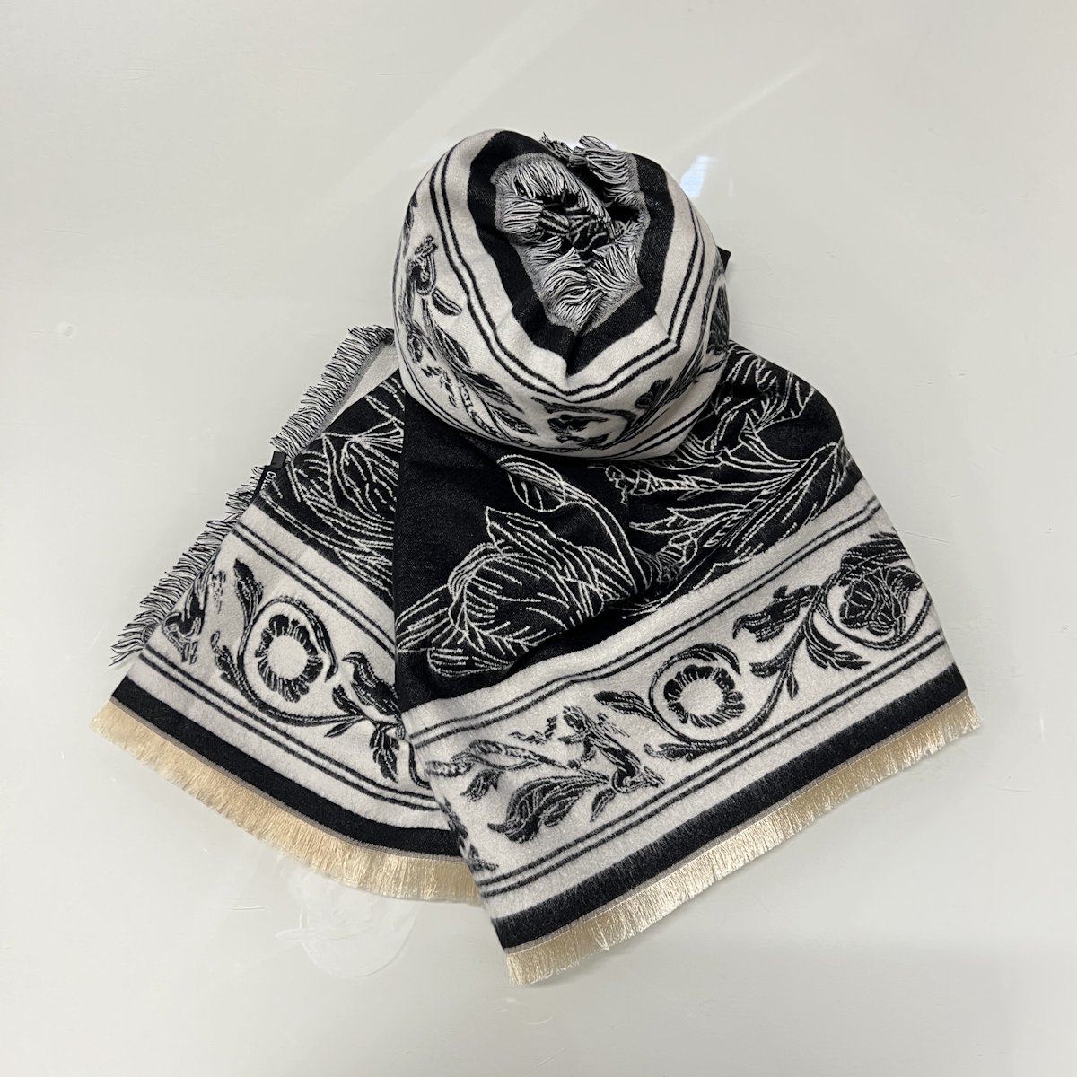 Cashmere Touch Double Face Scarf with Gift Bag – Coveri Collection Winter Fashion Accessory, 253104