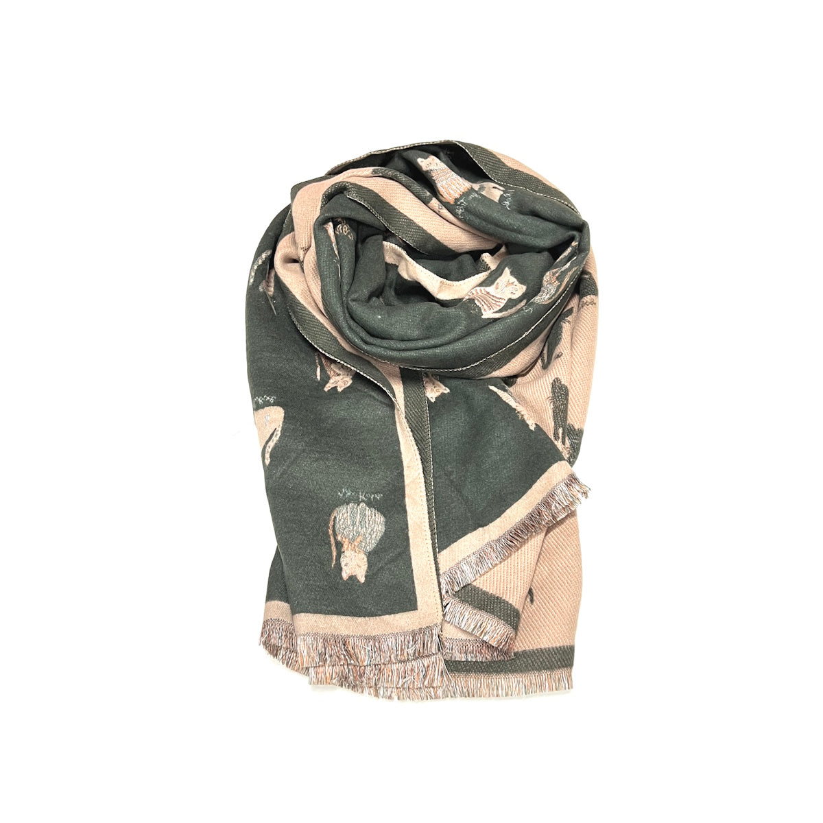 Cashmere Touch Double Face Scarf with Gift Bag – Coveri Collection Winter Fashion Accessory, 253006