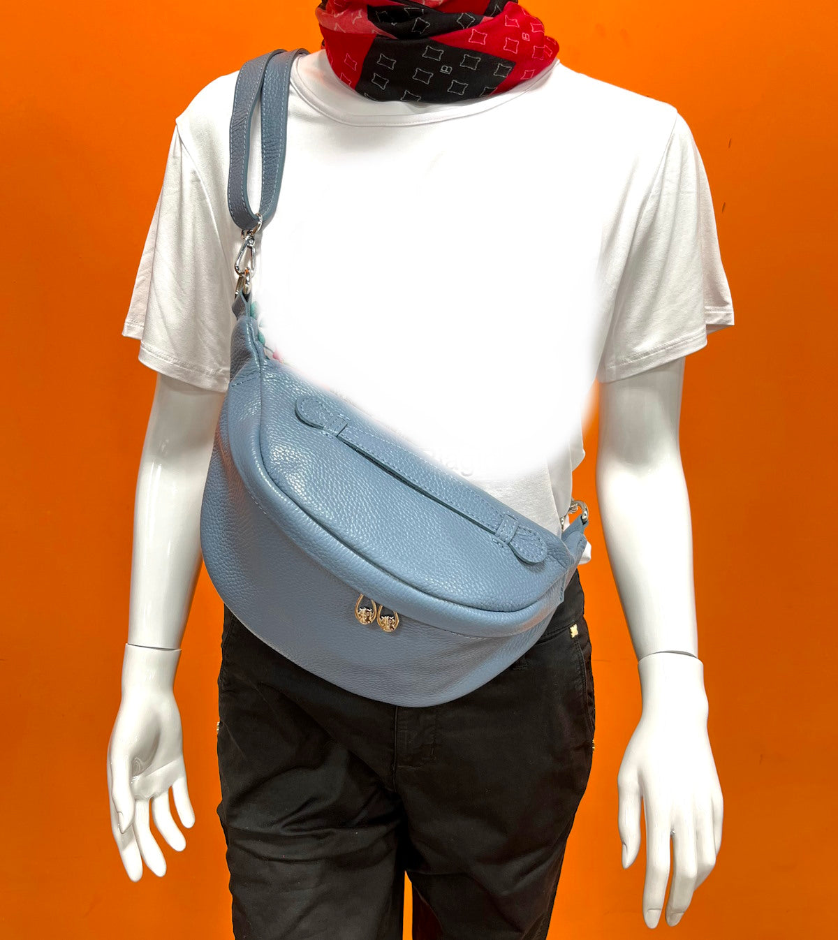 Genuine leather crossbody bag, for women, made in Italy, art. 112426