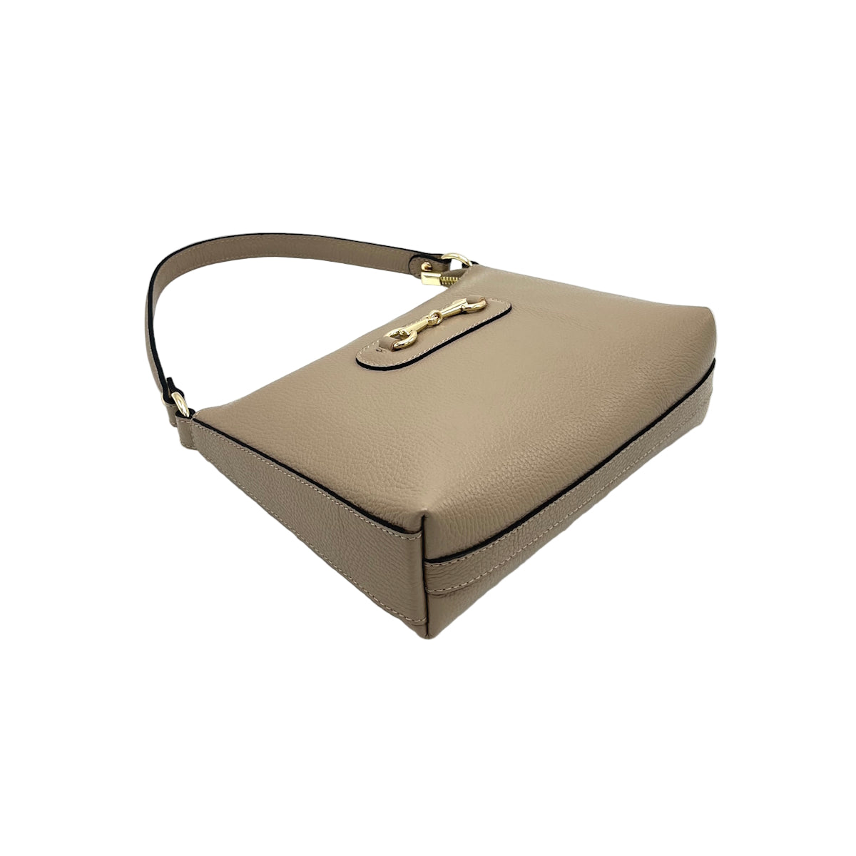 Genuine leather shoulder bag with crossbody strap, Made in Italy, art. 112660