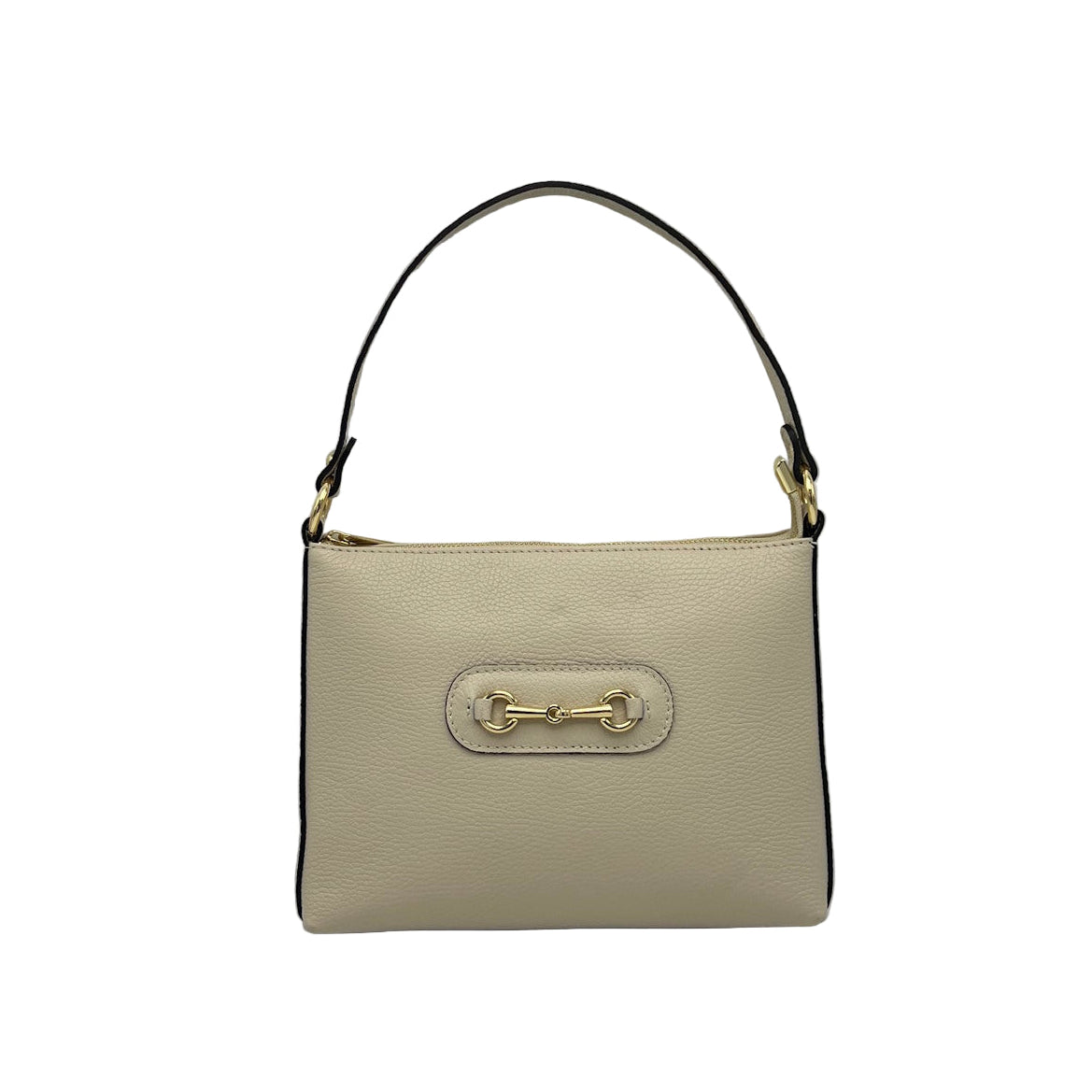 Genuine leather shoulder bag with crossbody strap, Made in Italy, art. 112660