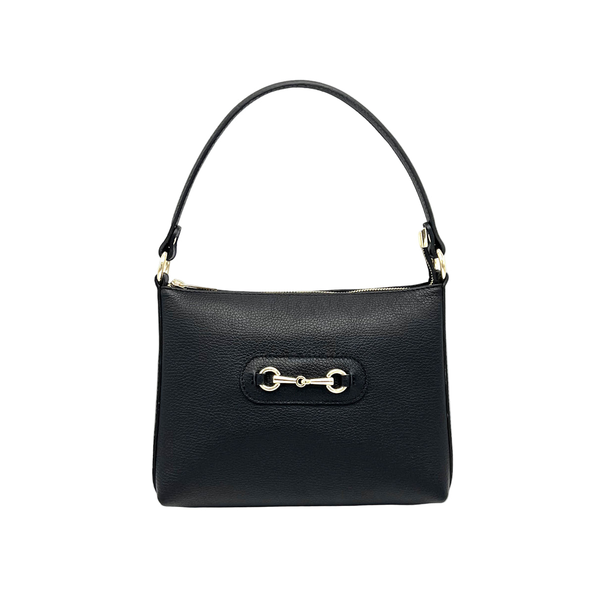 Genuine leather shoulder bag with crossbody strap, Made in Italy, art. 112660