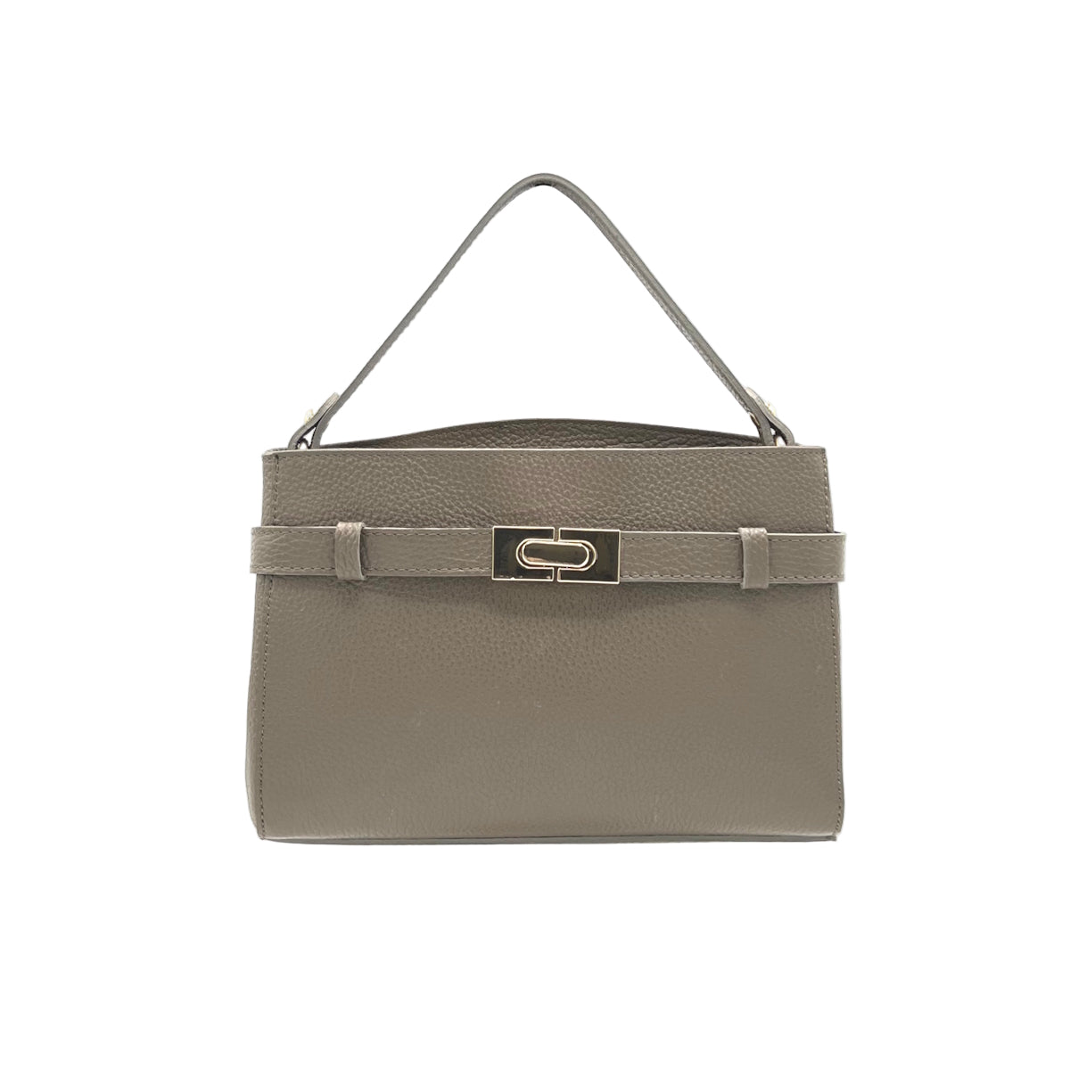 Genuine leather handbag with crossbody strap, Made in Italy, art. 112661