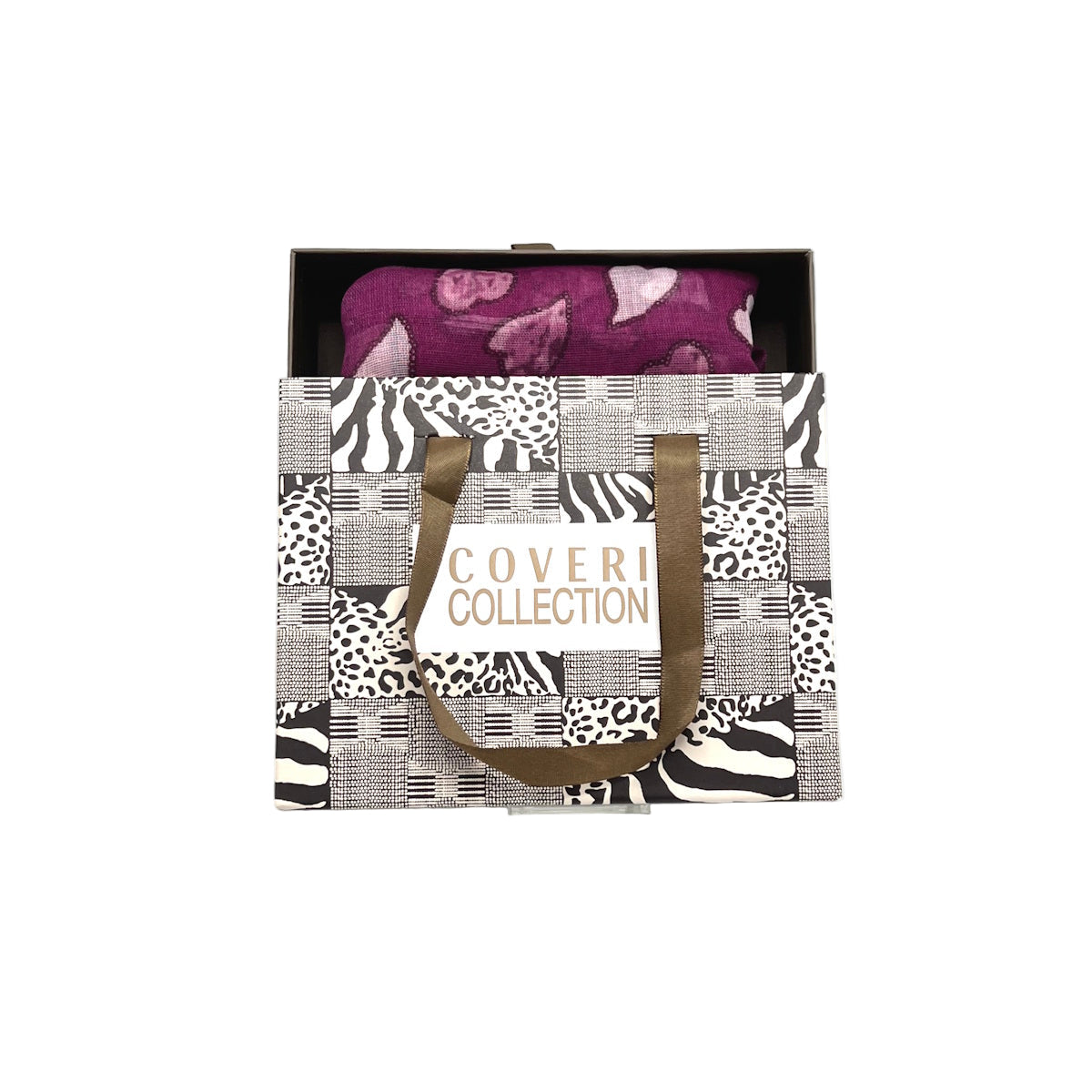 Light Scarf in Christmas Gift Box, Brand Coveri Collection,  art. 252102