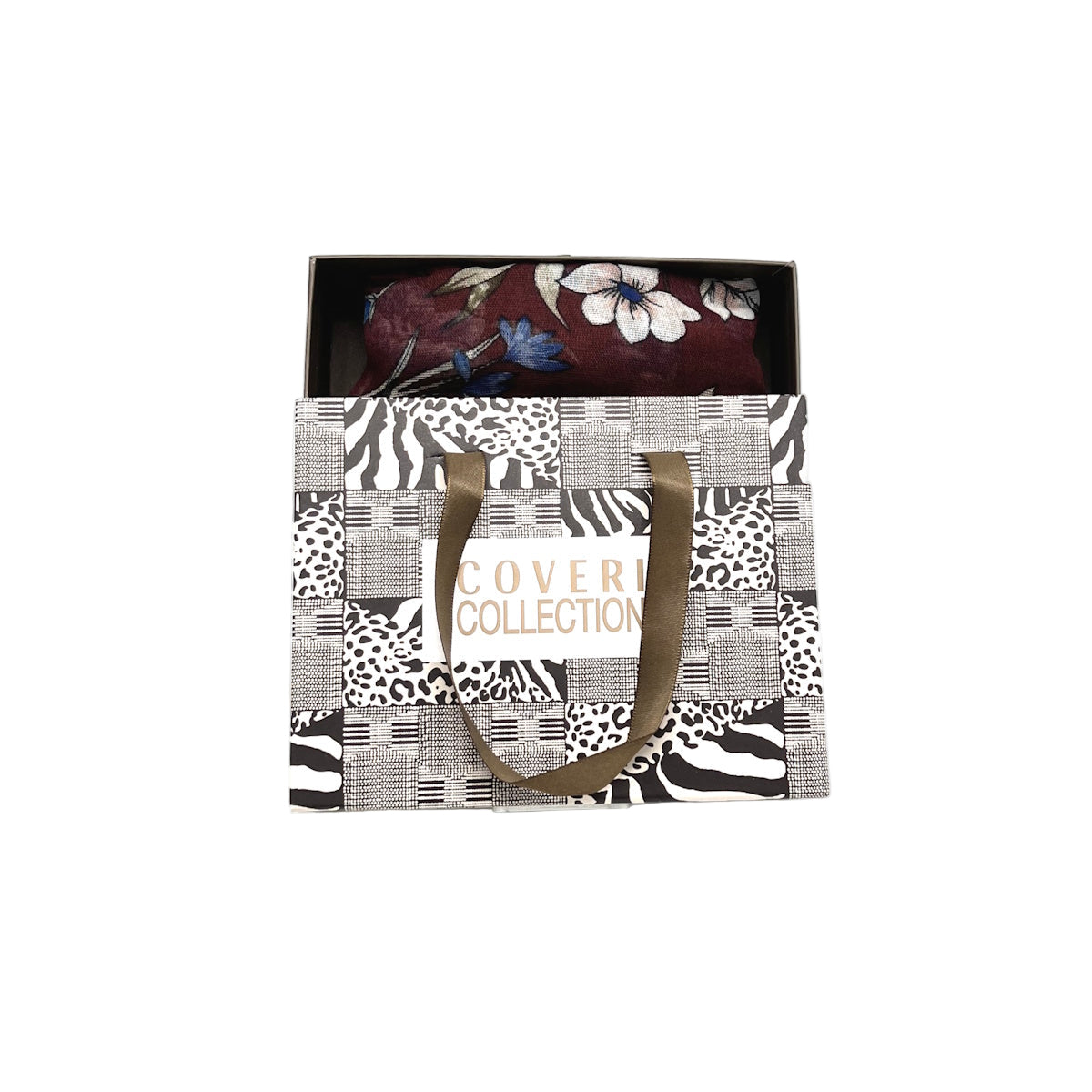 Light Scarf in Christmas Gift Box, Brand Coveri Collection,  art. 252104