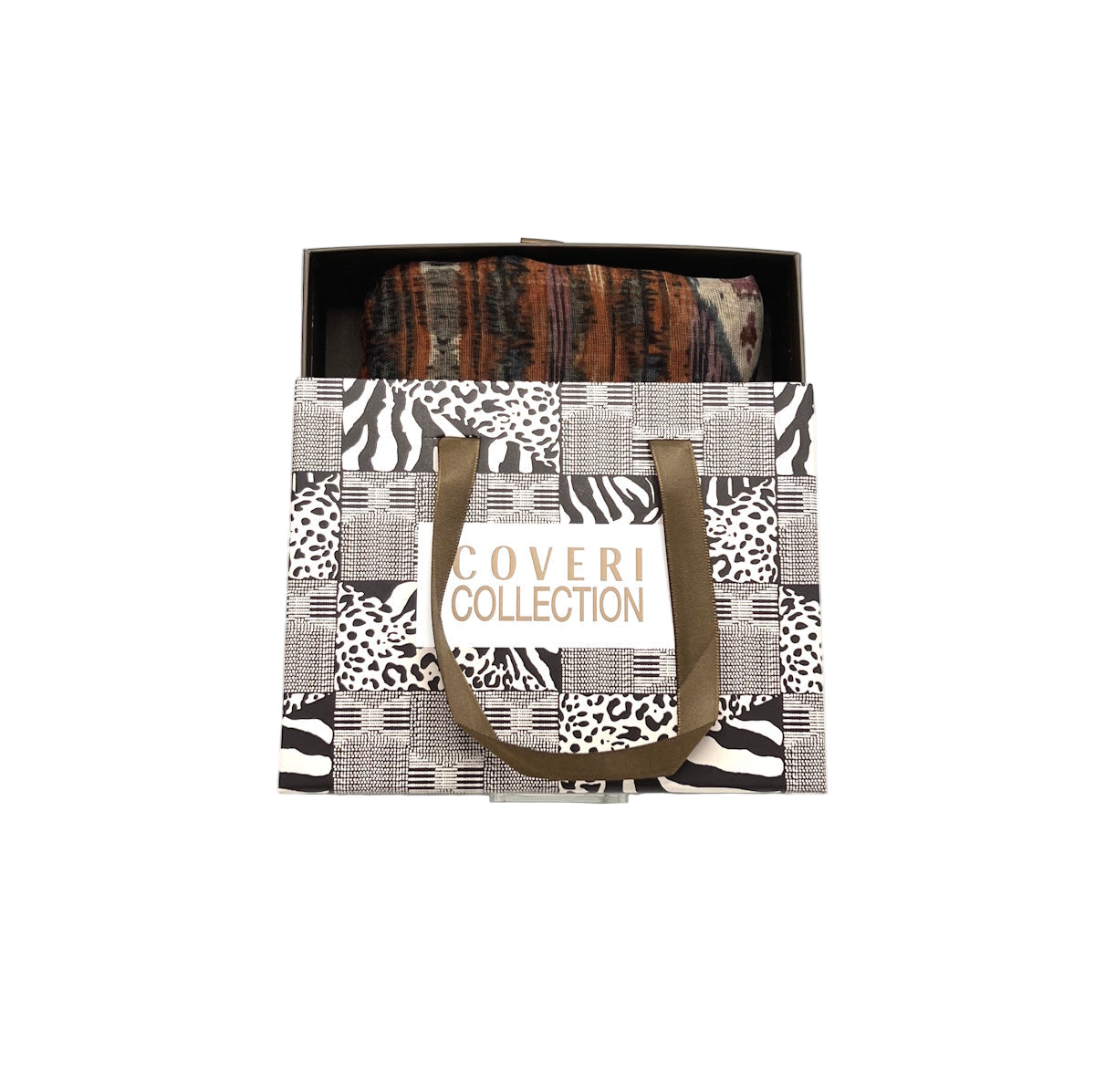 Light Scarf in Christmas Gift Box, Brand Coveri Collection,  art. 252105
