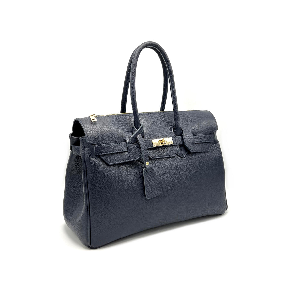 Genuine Leather Handbag, Big size, Made in Italy, art. 112665