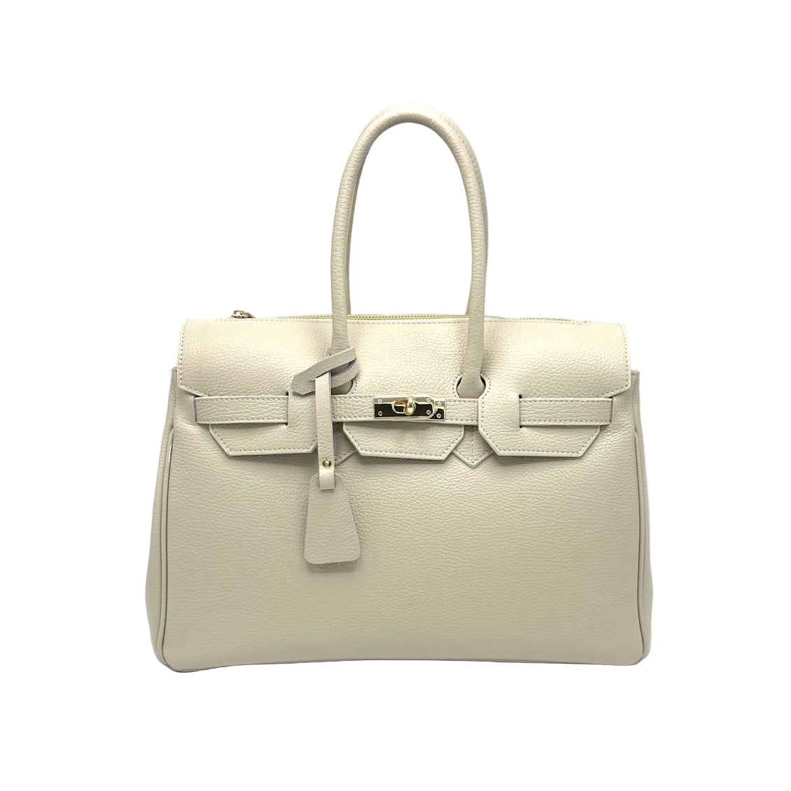 Genuine Leather Handbag, Big size, Made in Italy, art. 112665