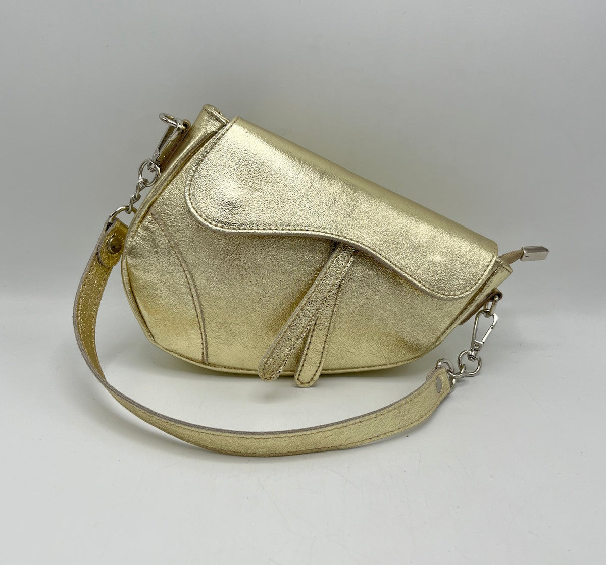 Genuine leather shoulder bag, Made in Italy, art. 112436