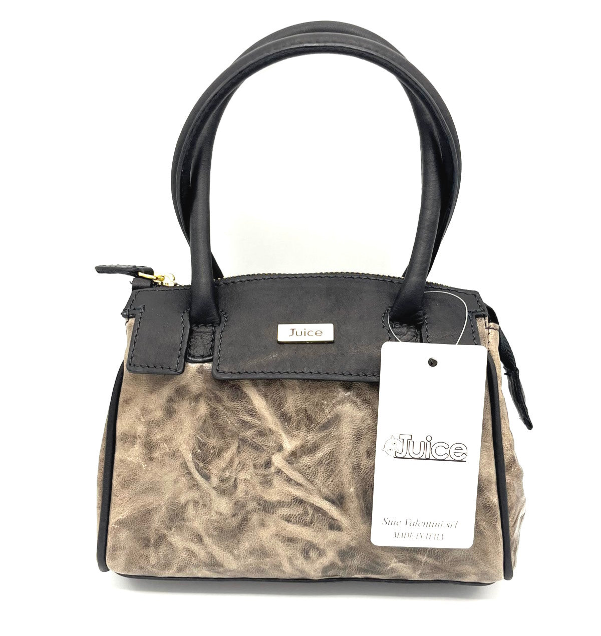 Genuine leather shoulder bag, Made in Italy, art. J804