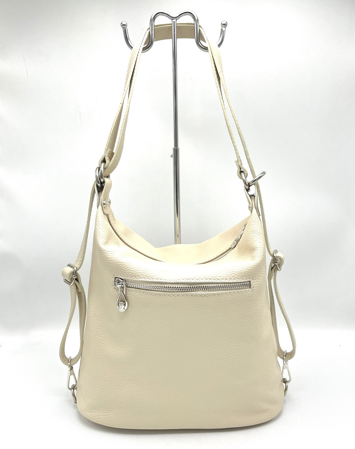 Zaino/tracolla in vera pelle, Made in Italy, art. 112460