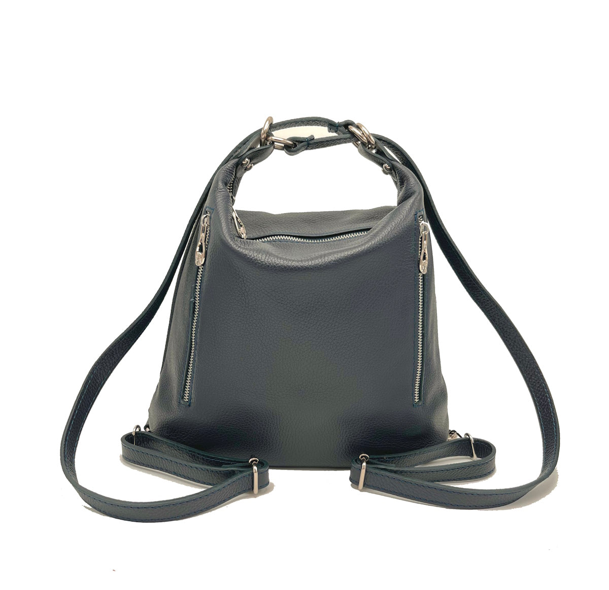 Zaino/tracolla in vera pelle, Made in Italy, art. 112460