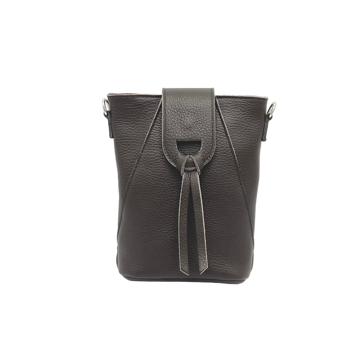 Genuine leather crossbody bag, Made in Italy, art. 112668