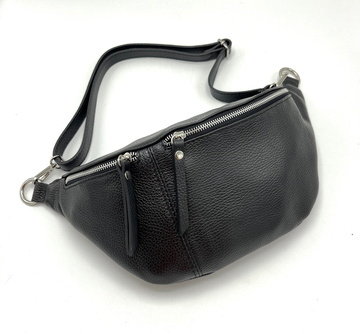 Genuine leather crossbody bag, Made in Italy, art. 112459