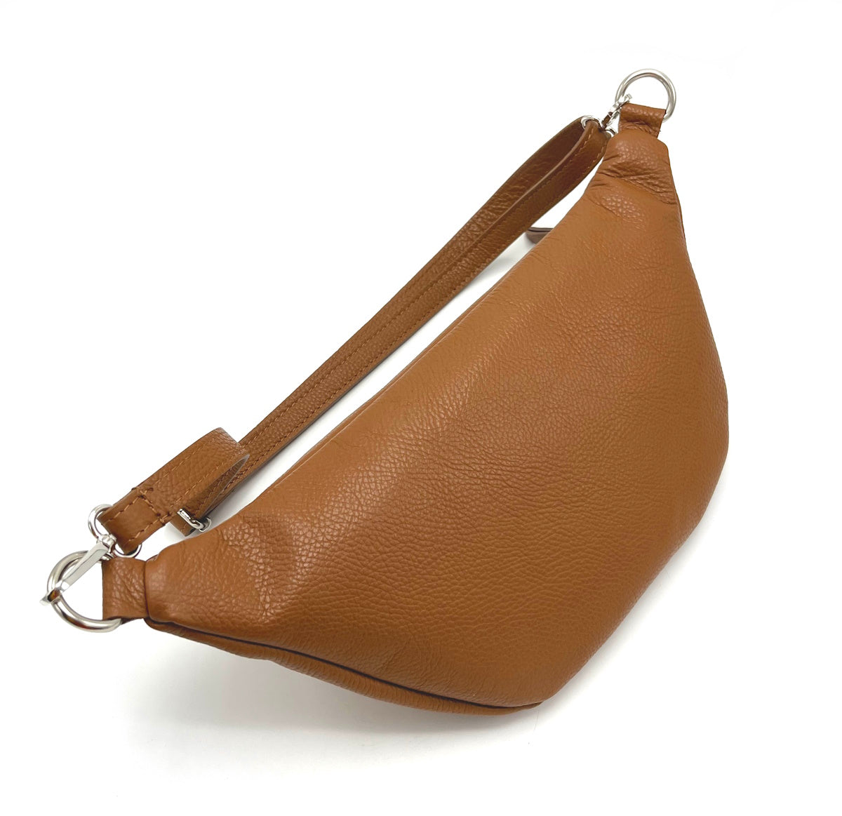 Genuine leather crossbody bag, Made in Italy, art. 112458
