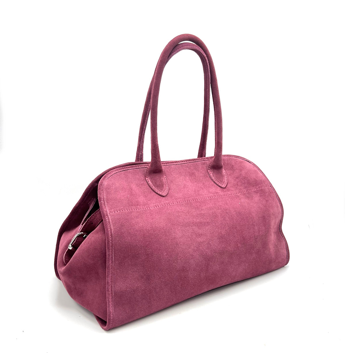 Suede leather travel bag, Big size,Suie Valentini, Made in Italy, art. 112535.412