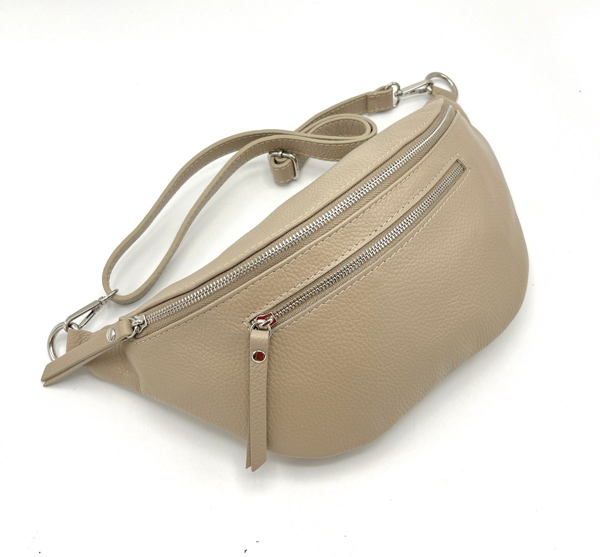 Genuine leather crossbody bag, Made in Italy, art. 112458