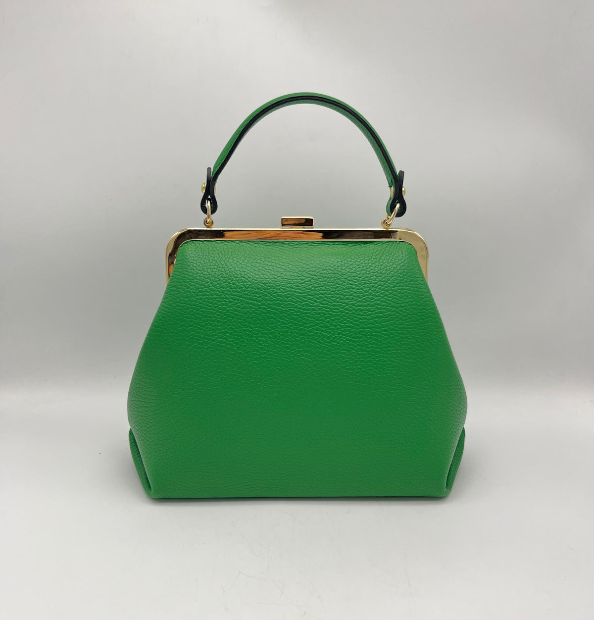 Genuine leather top handle bag, Made in Italy, art. 112463