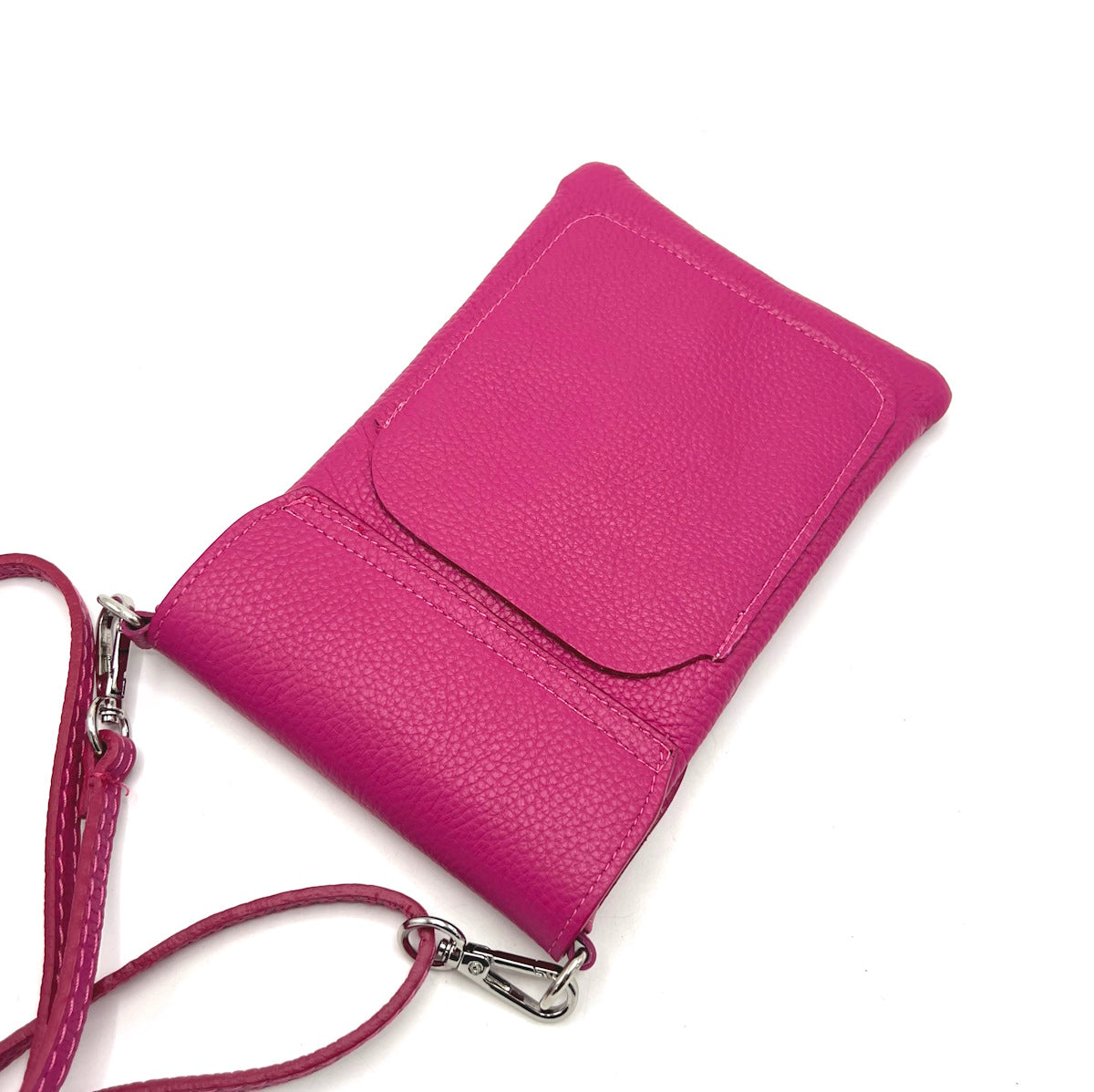 Porta cellulare in vera pelle, Made in Italy, art. 112556