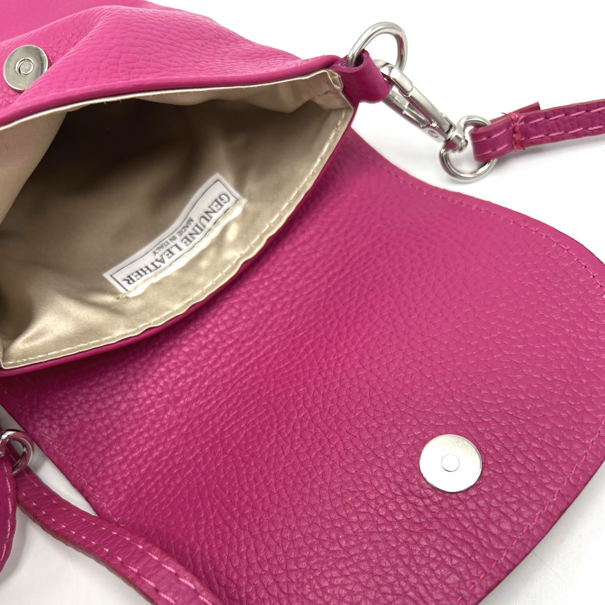 Porta cellulare in vera pelle, Made in Italy, art. 112556