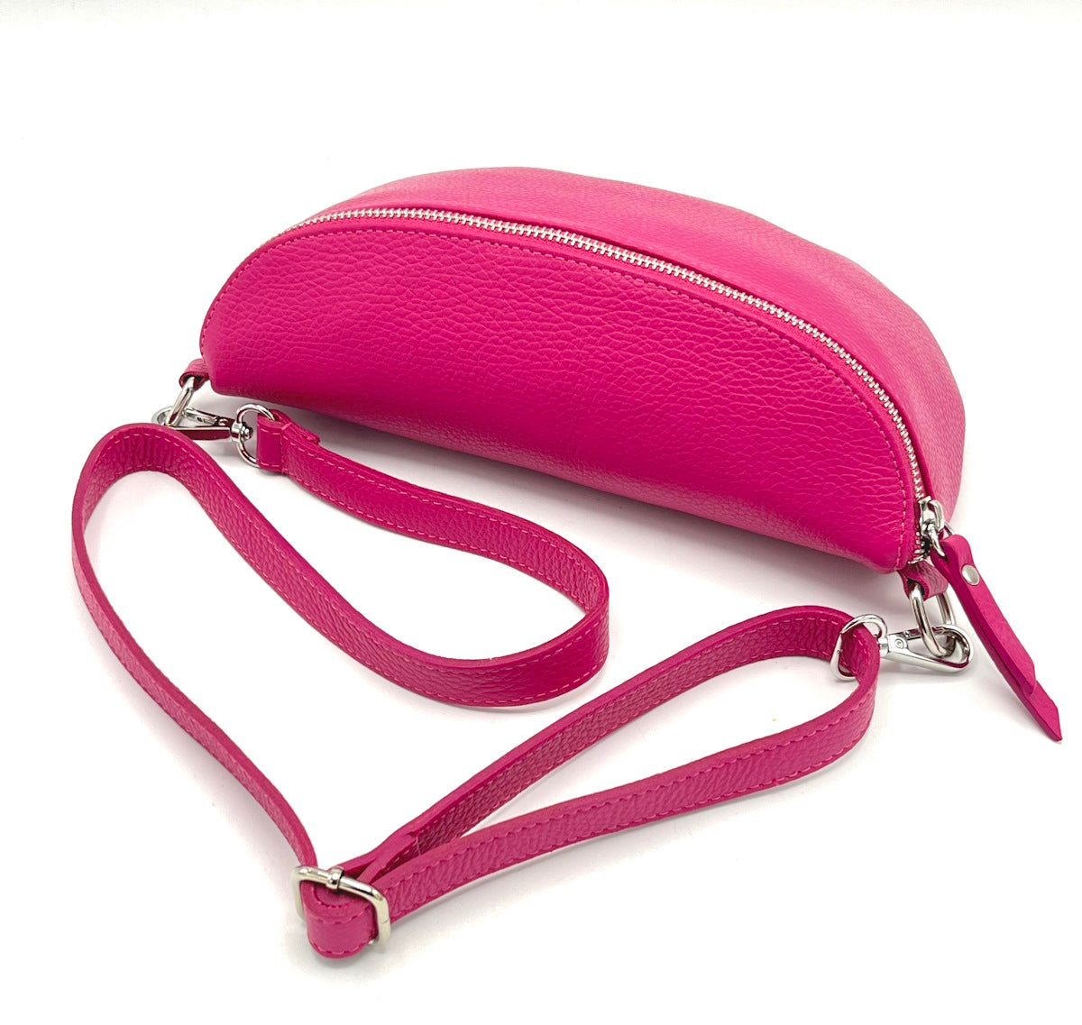 Genuine leather crossbody bag, Made in Italy, art. 112466