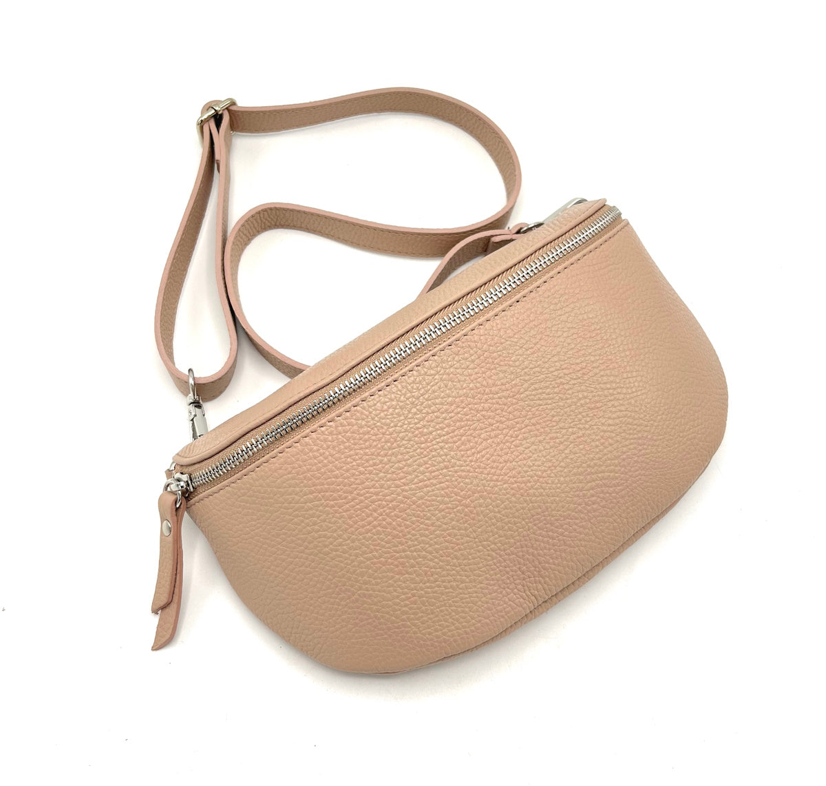 Genuine leather crossbody bag, Made in Italy, art. 112466