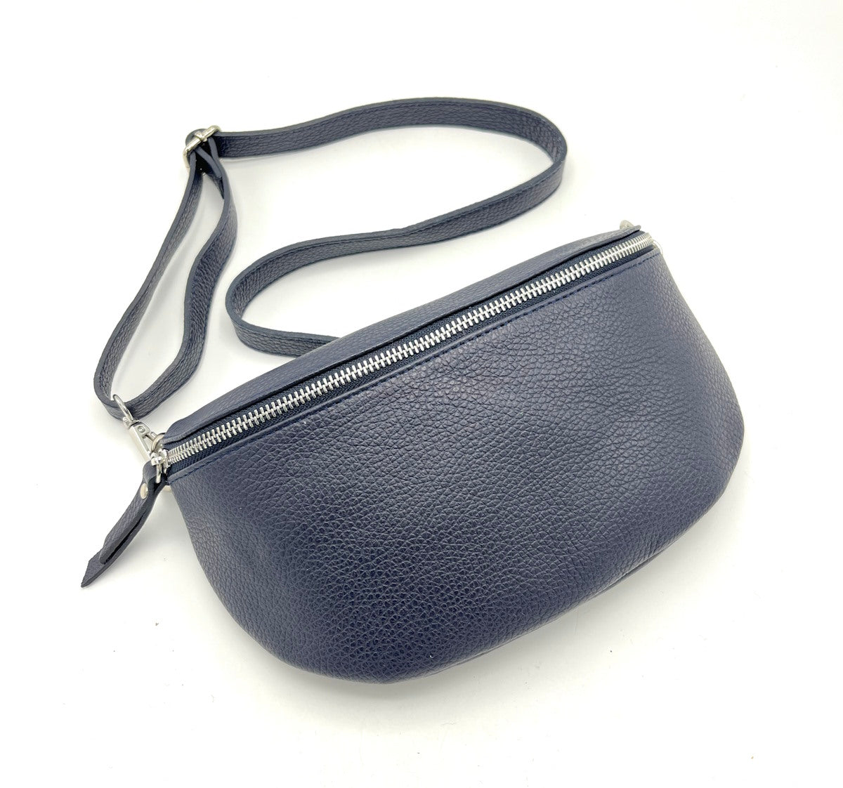 Genuine leather crossbody bag, Made in Italy, art. 112466
