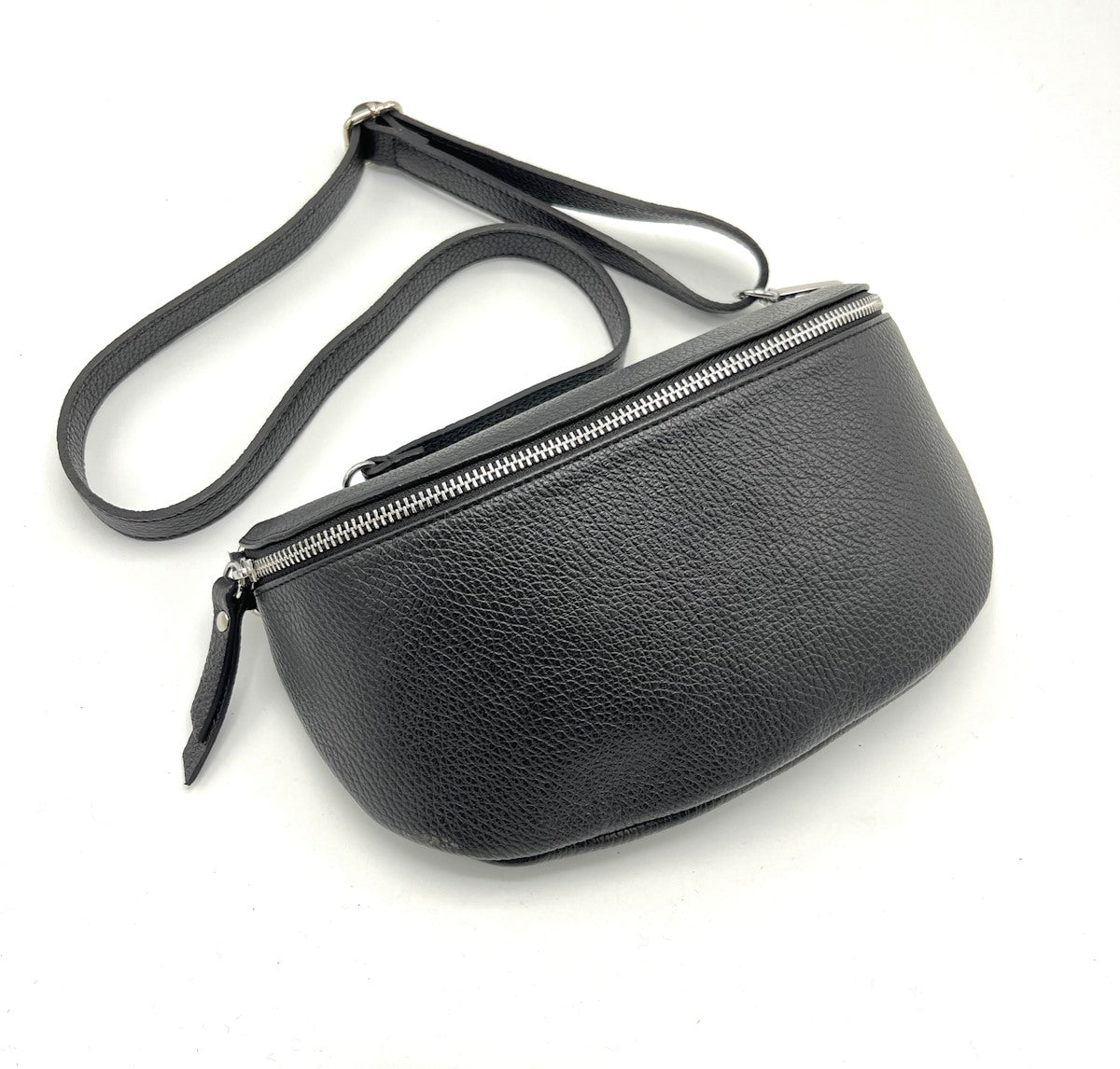 Genuine leather crossbody bag, Made in Italy, art. 112466