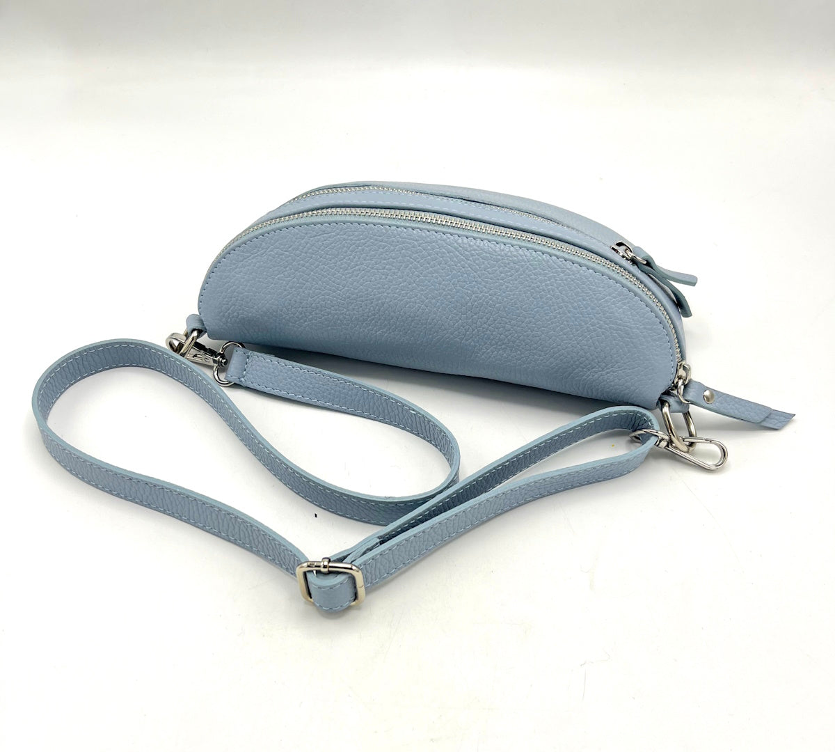 Genuine leather crossbody bag, Made in Italy, art. 112467