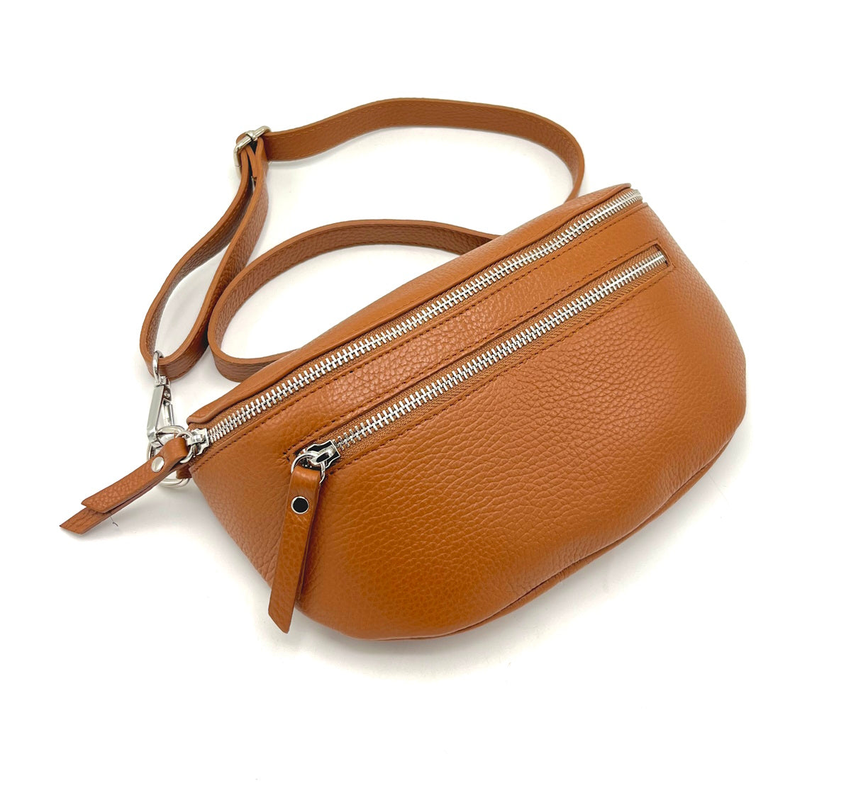 Genuine leather crossbody bag, Made in Italy, art. 112467