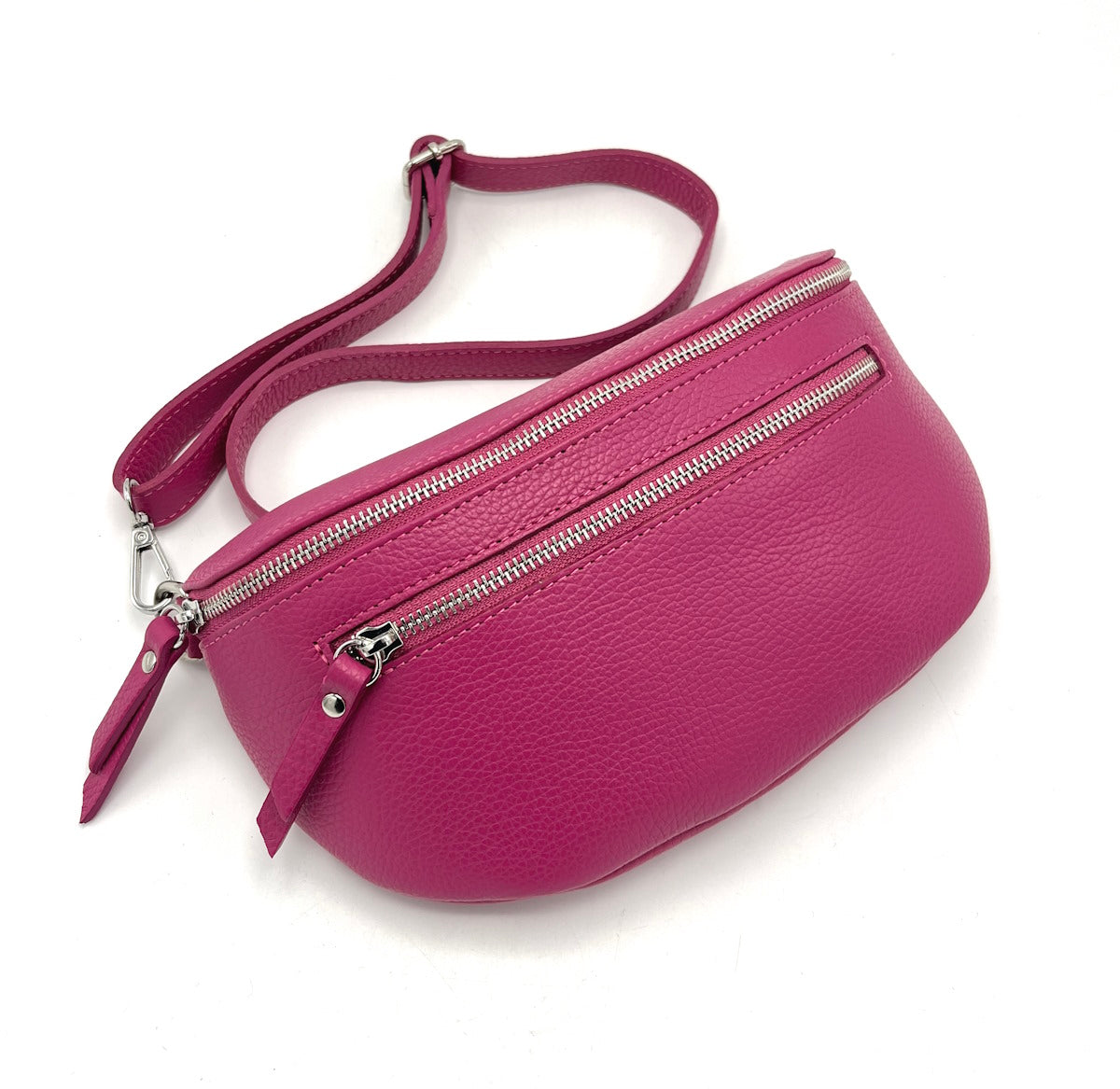 Genuine leather crossbody bag, Made in Italy, art. 112467