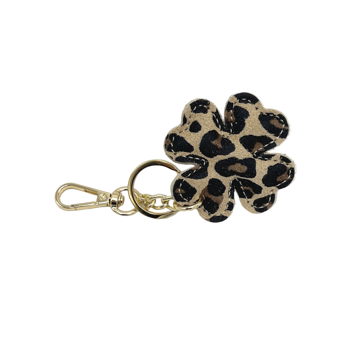 Genuine leather key chain, Lucky leaf, art. PO04