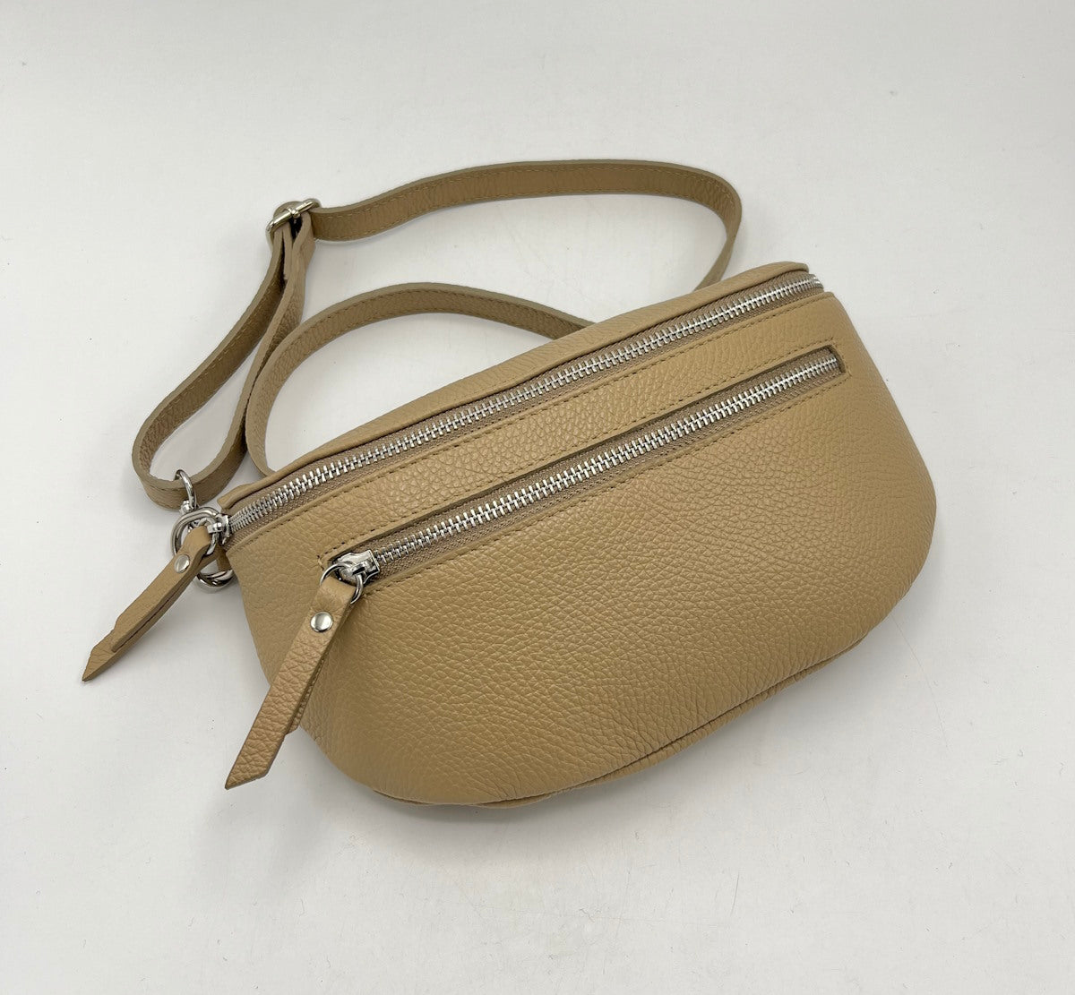 Genuine leather crossbody bag, Made in Italy, art. 112467