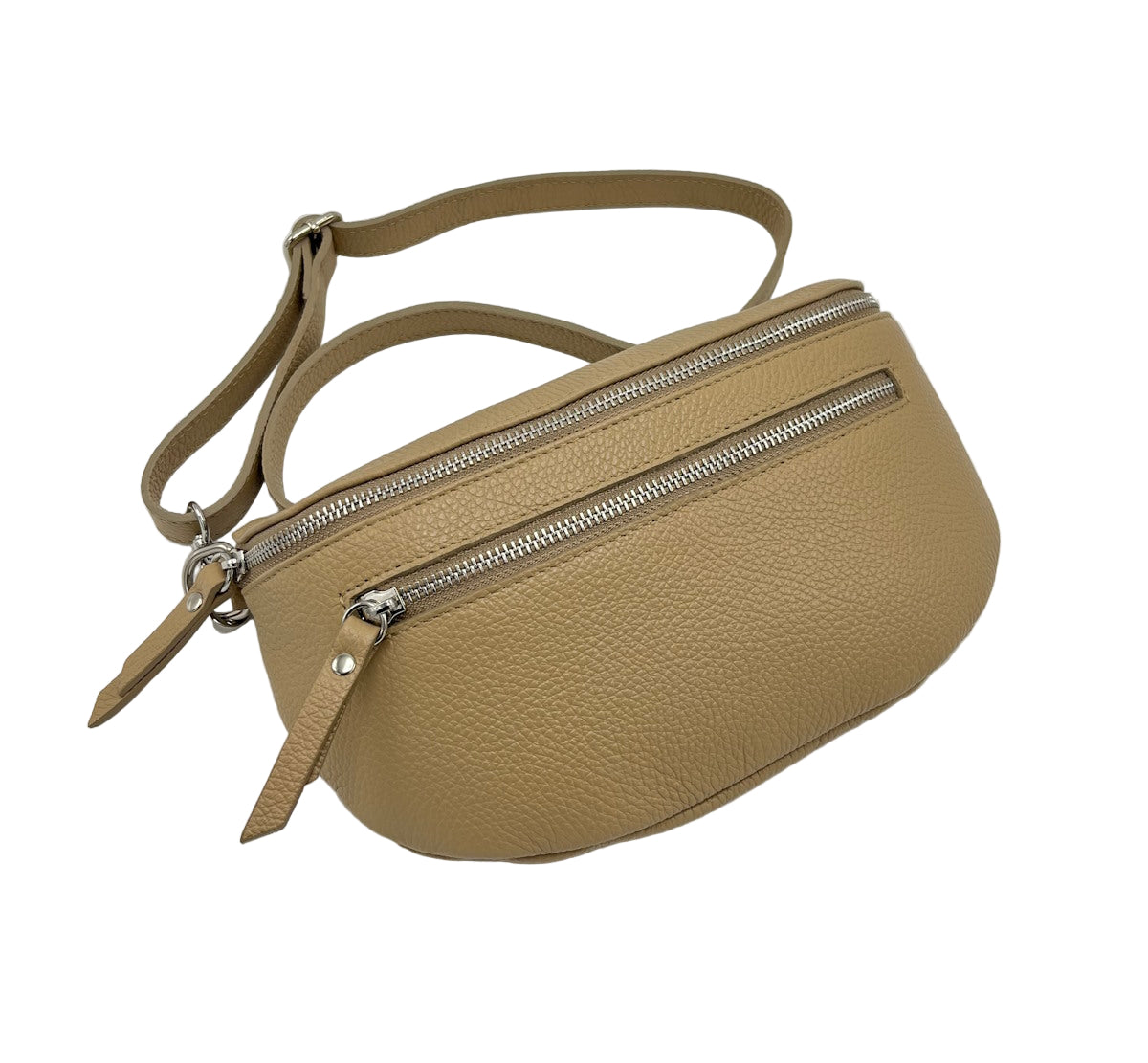 Genuine leather crossbody bag, Made in Italy, art. 112467