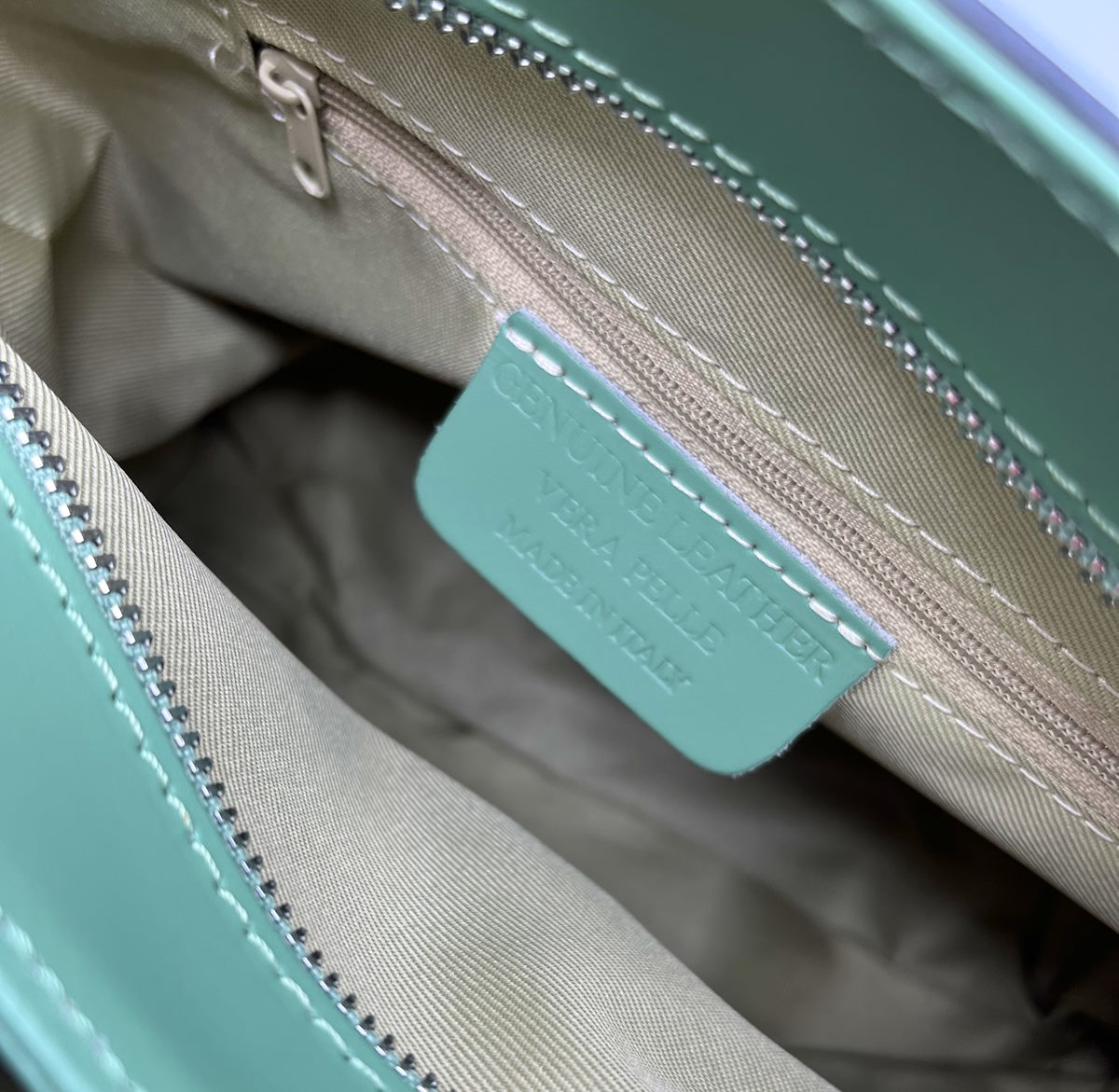 Genuine leather handbag, Made in Italy, art. 112472