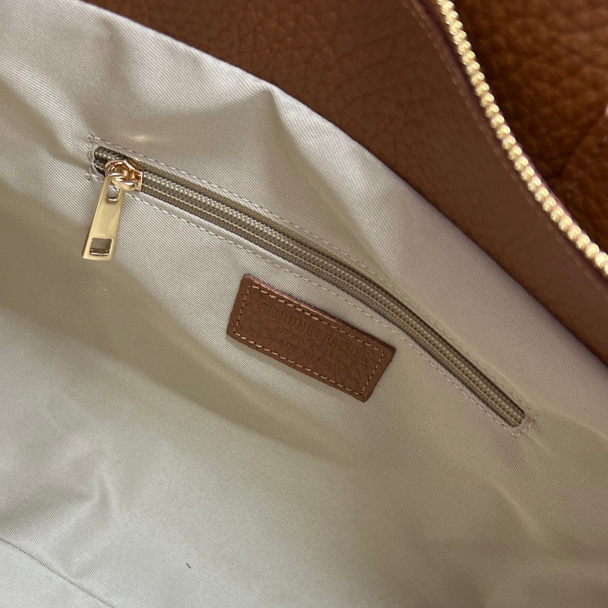 Genuine leather hand bag XL, Made in Italy, art. 112673