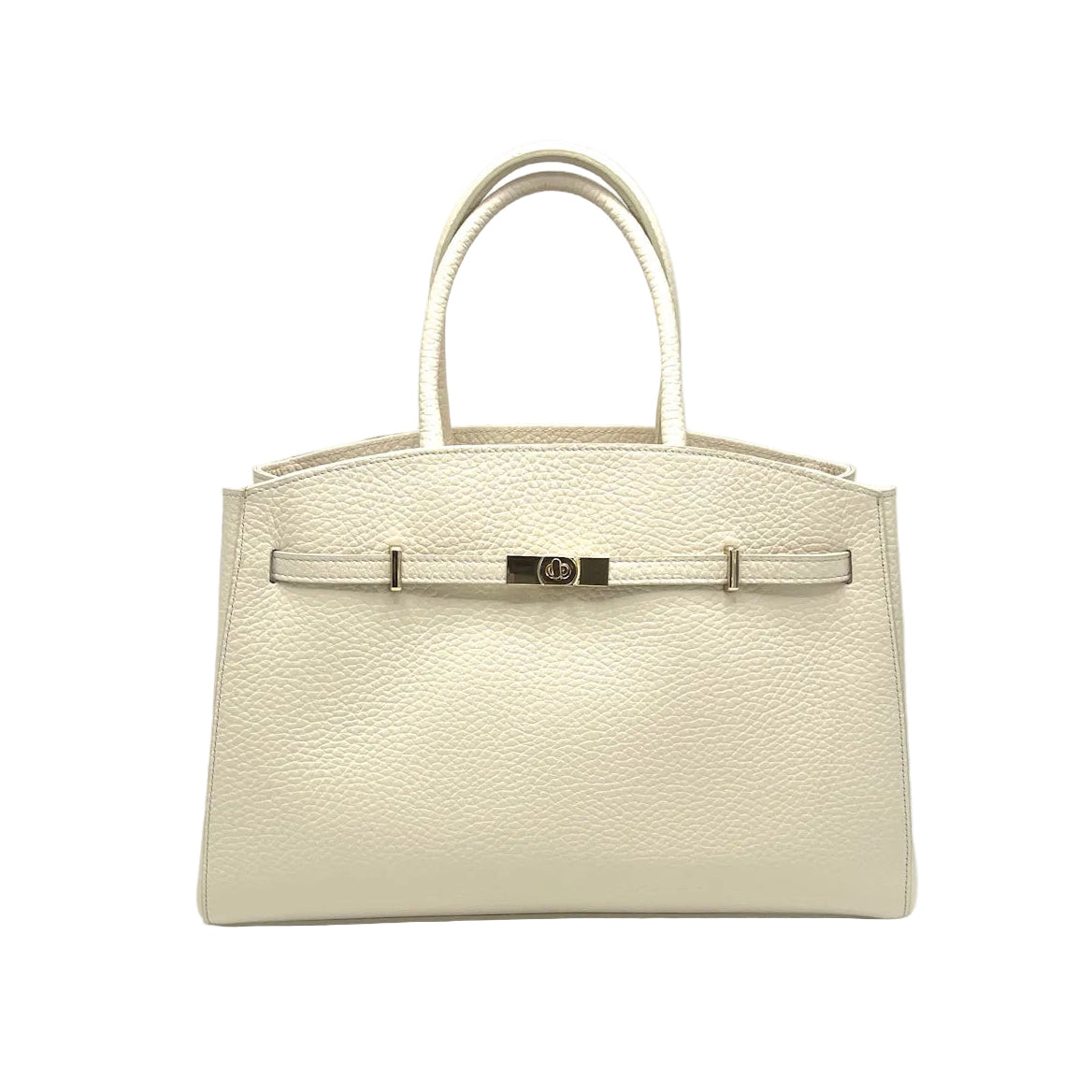 Genuine leather hand bag XL, Made in Italy, art. 112673