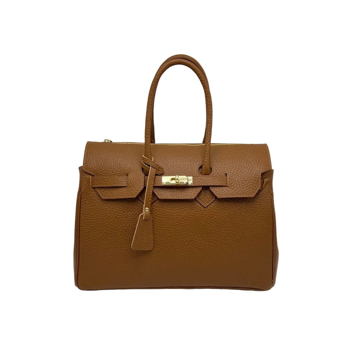 Genuine Leather Handbag, Big size, Made in Italy, art. 112672