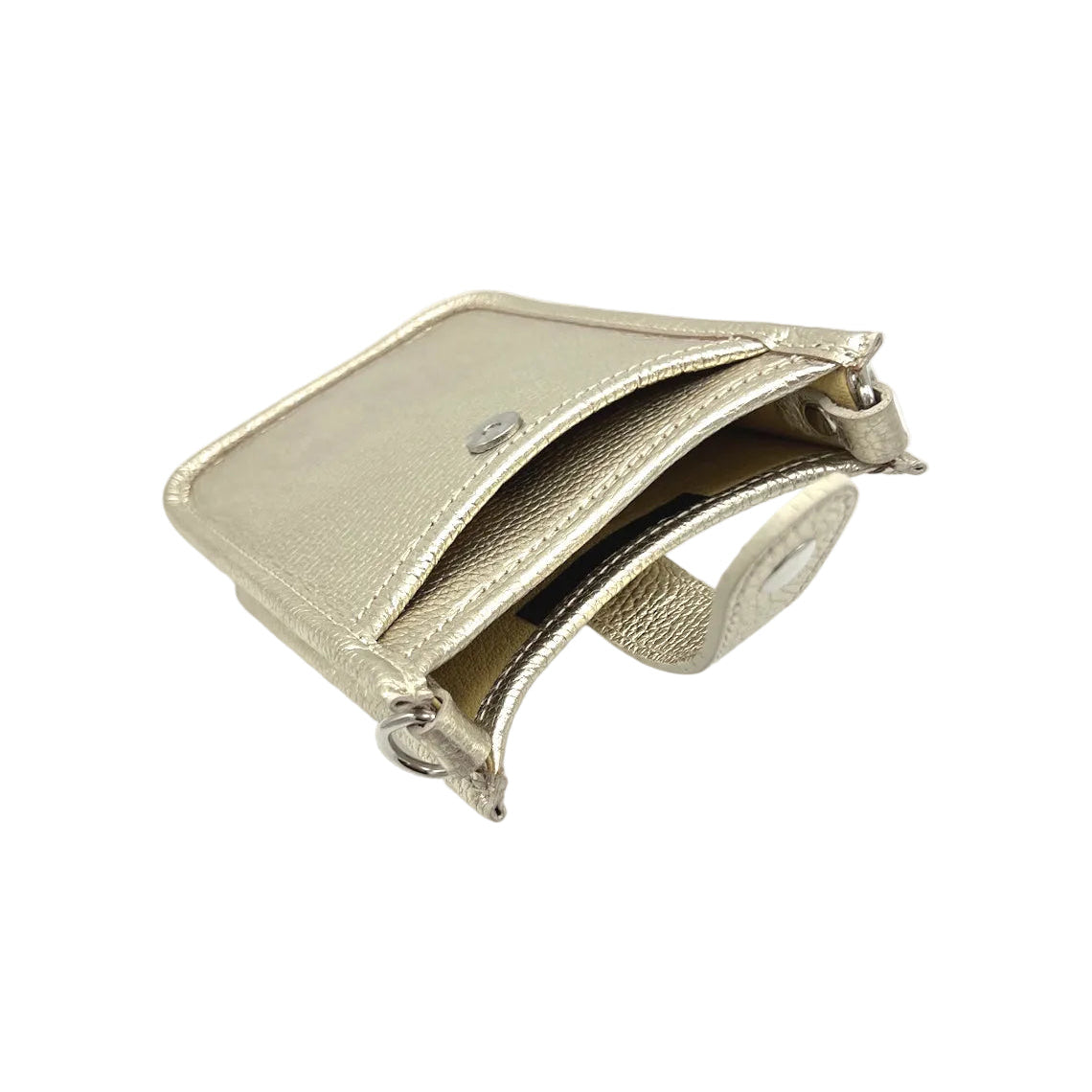 Women’s Genuine Leather Mini Crossbody Phone Bag, Made in Italy, art. 112450LA