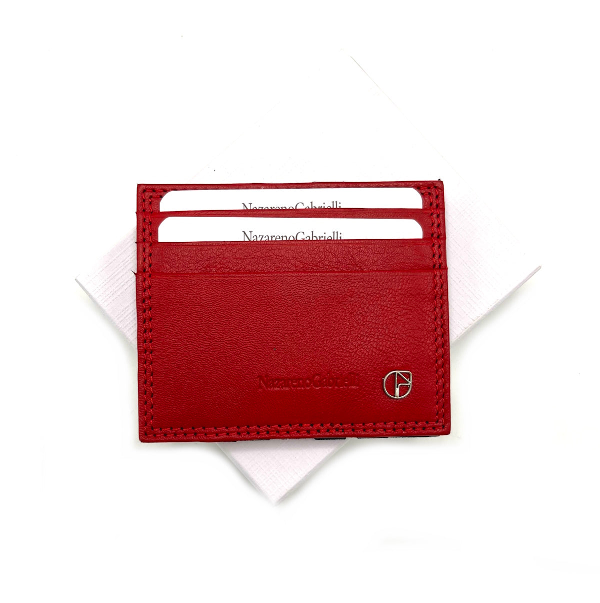 Genuine leather card holder, N.Gabrielli, art. PDK391-22