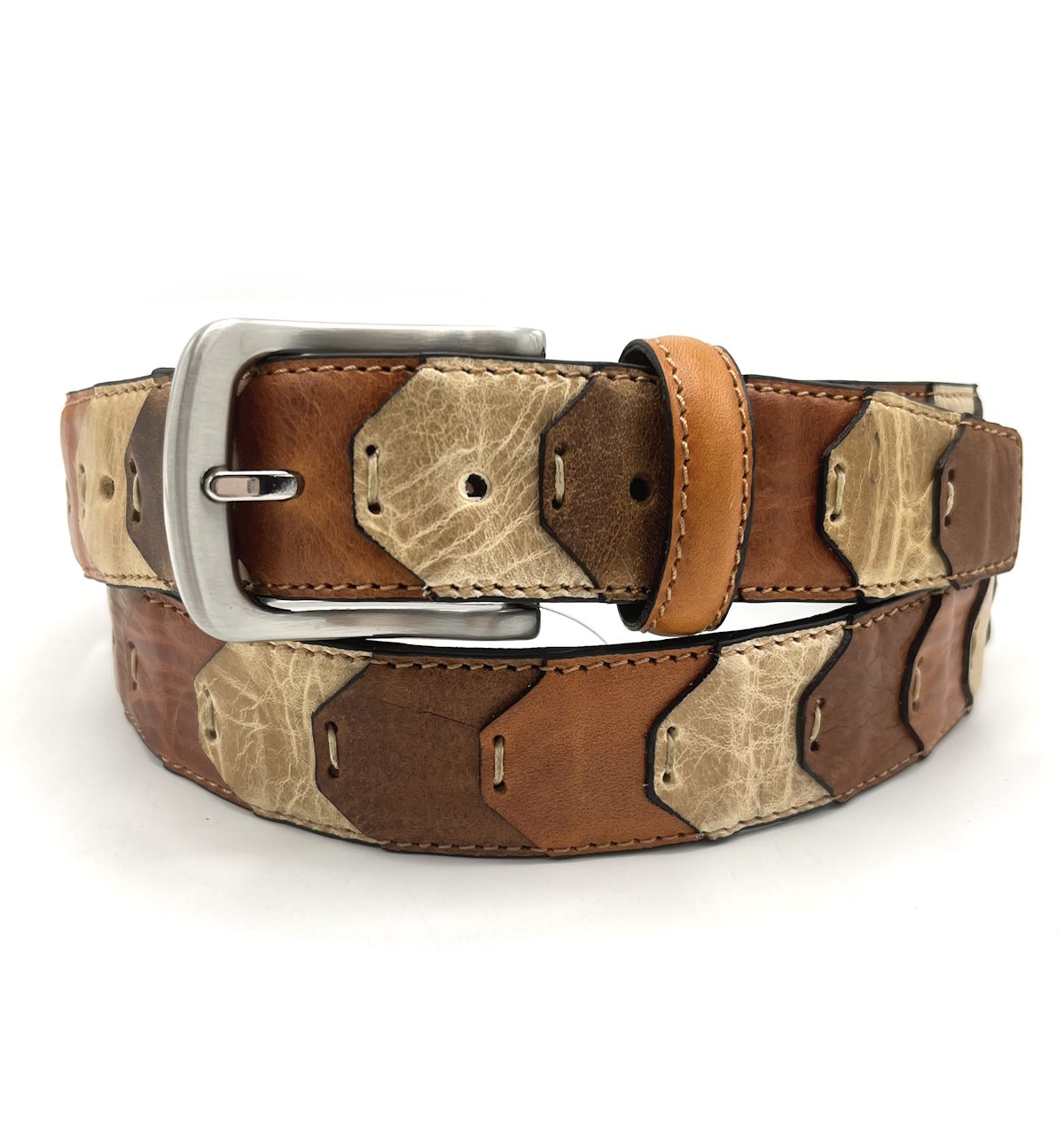 Genuine leather belt, Handmade in Italy, art. A3366/35