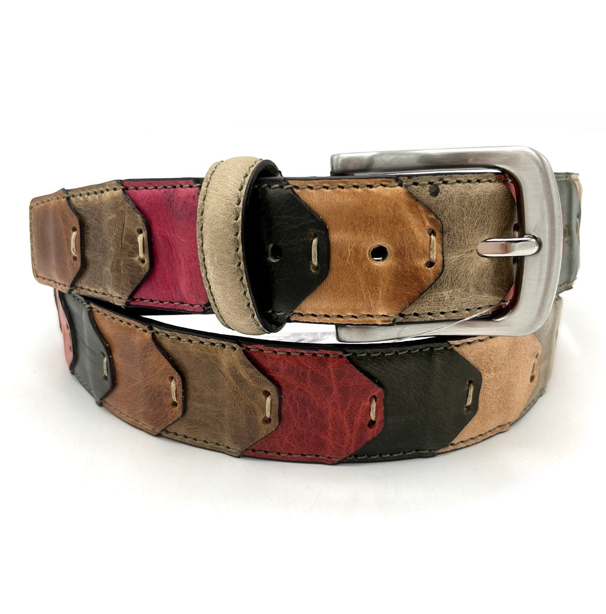 Genuine leather belt, Handmade in Italy, art. A3366/35